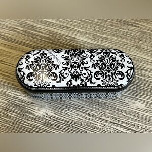 Brighton Black and White Patterned Tin Sunglasses Case